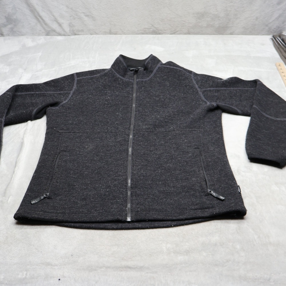 Kuhl ThermoKore Jacket Mens Large Black Full Zip Fleece Rugged Outdoor Hiking